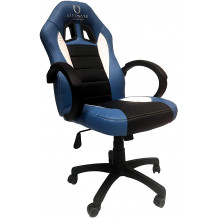 Cadeira Ultimate Gaming Taurus Azul, Preto e Branco