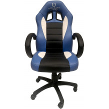 Cadeira Ultimate Gaming Taurus Azul, Preto e Branco