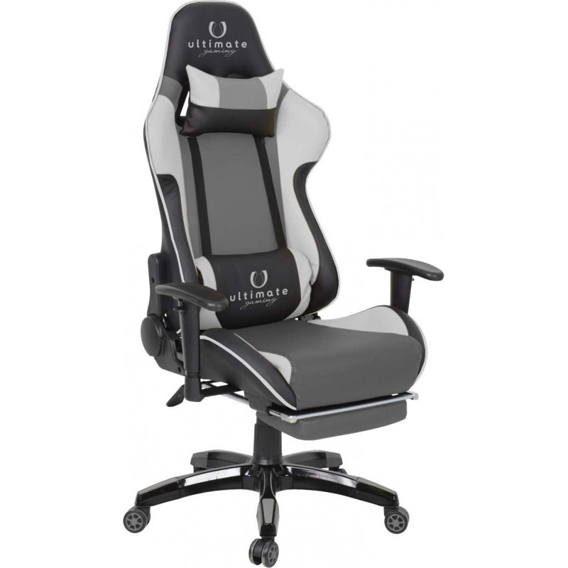 Cadeira Ultimate Gaming Orion Preto e Cinzento