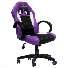 Cadeira Ultimate Gaming Taurus Roxo, Preto e Branco