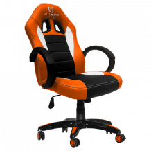 Cadeira Ultimate Gaming Taurus Laranja, Preto e Branco