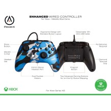 Comando PowerA Metallic Camo Blue Xbox One, Xbox Serie X & PC
