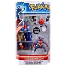 Figura Pokemon Tomy Evolucion Pack (Garchomp, Fletchling e Gabite)