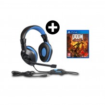 Headset Indeca + Doom Eternal PS4