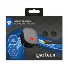 Starter Pack Gioteck Cabo USB, HDMI 4K e 2 Grips PS4
