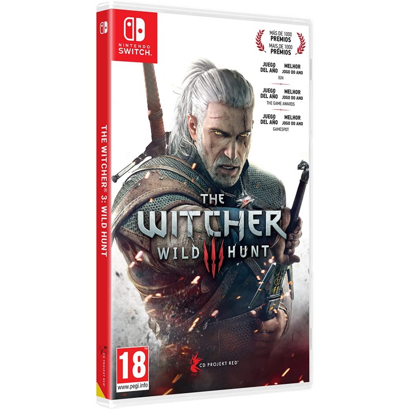 Porta jogos para PS3/PS4/Xbox One - The Witcher 3 (Preta)