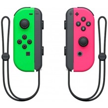 Conjunto Comandos Joy Con Verde Néon & Rosa Néon Nintendo Switch