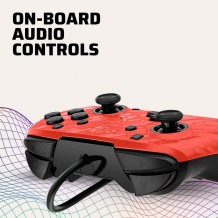 Comando PDP Faceoff Deluxe Camo Vermelho Nintendo Switch (com fios)