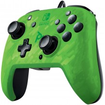 Comando PDP Faceoff Deluxe Camo Verde Nintendo Switch (com fios)