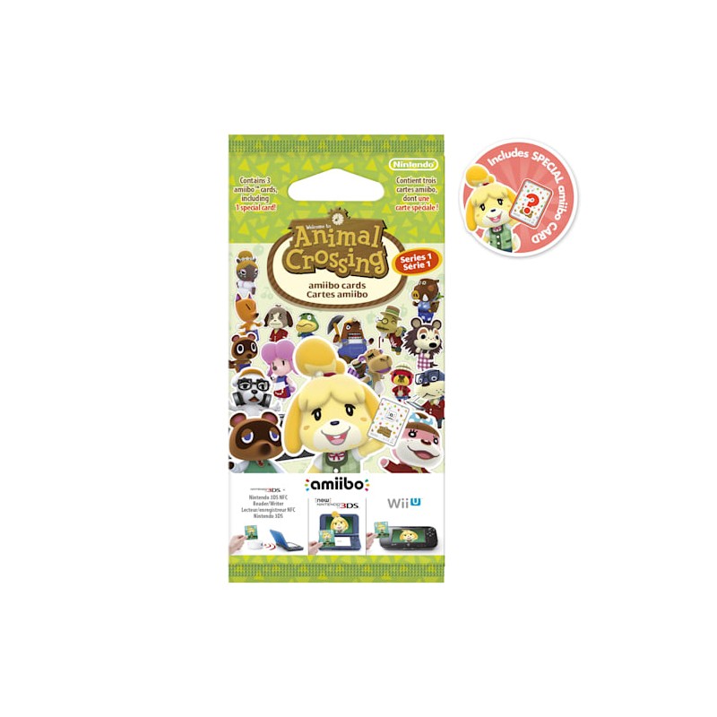 Animal Crossing amiibo Pack 3 Cartões - Série 1