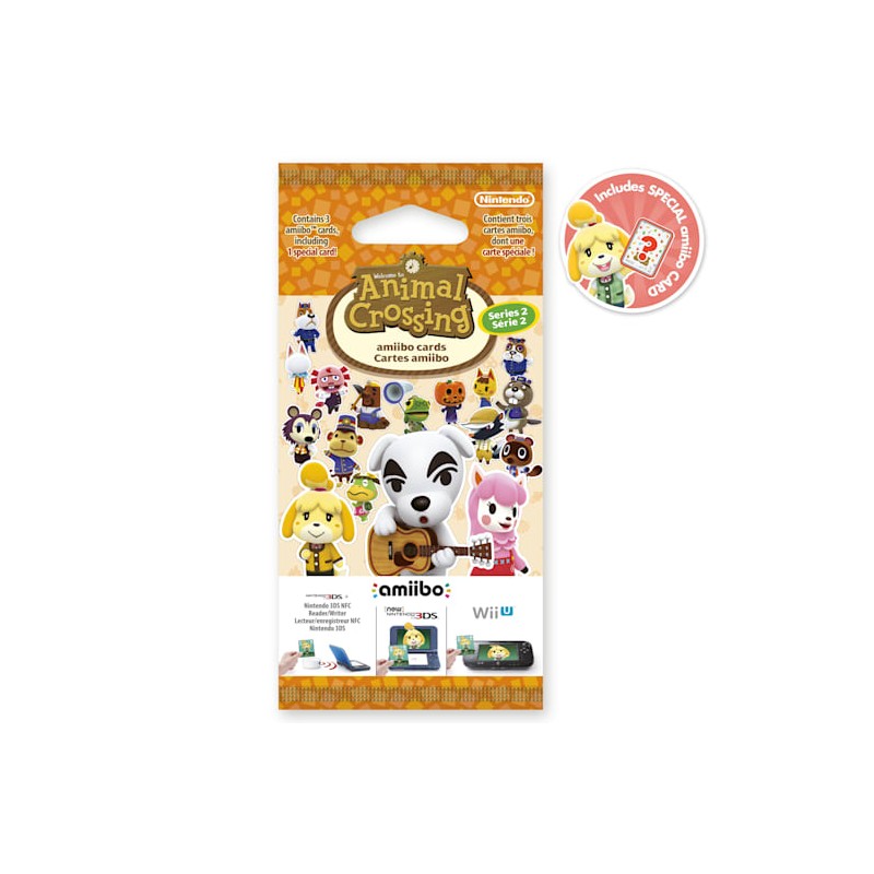 Animal Crossing amiibo Pack 3 Cartões - Série 2