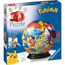 Puzzle 3D Pokémon - Puzzleball 72 Peças