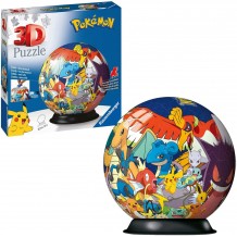 Puzzle 3D Pokémon - Puzzleball 72 Peças