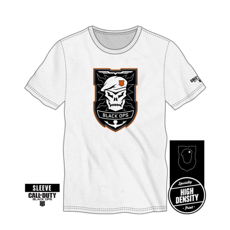 T-shirt Call of Duty Black Ops IV - SOG Logo - Branca