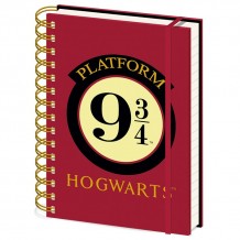 Caderno A5 Harry Potter Platform 9 3/4 Wiro Notebook