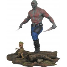 Estátua Drax and Baby Groot - Guardians of the Galaxy Vol. 2 - 25cm