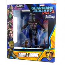 Estátua Drax and Baby Groot - Guardians of the Galaxy Vol. 2 - 25cm