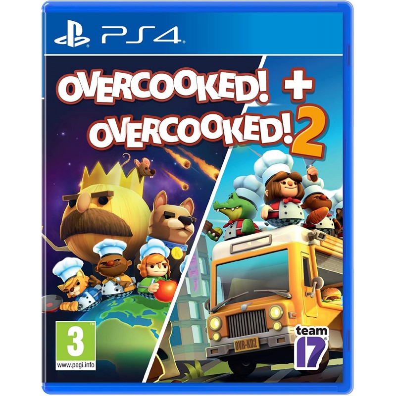 Overcooked + Overcooked 2 - PS4 - Game Games - Loja de Games Online