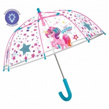 Guarda-Chuva Unicorns Transparente 42cm