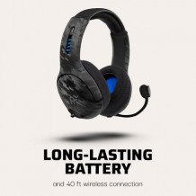 PDP Gaming LVL50 Wireless Stereo Gaming Headset: Black Camo (PS4 / PS5)