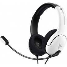 Headset Gaming PDP LVL 40 Wired Branco & Preto (Nintendo Switch)