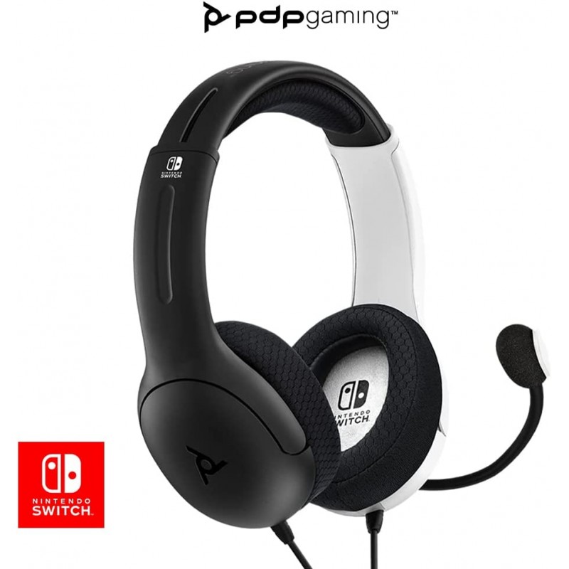 Headset Gaming PDP LVL 40 Wired Branco & Preto (Nintendo Switch) Headset Gaming PDP LVL 40 Wired Branco & Preto (Nintendo Switch)
