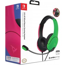 Headset Gaming PDP LVL 40 Wired Rosa & Verde (Nintendo Switch)