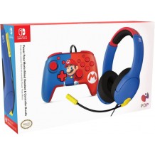 Bundle Headset + Comando - LVL40 + Rematch Mario (Nintendo Switch)