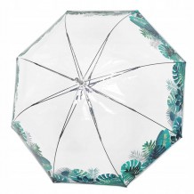 Guarda Chuva Automático Transparente 61cm - Leaves