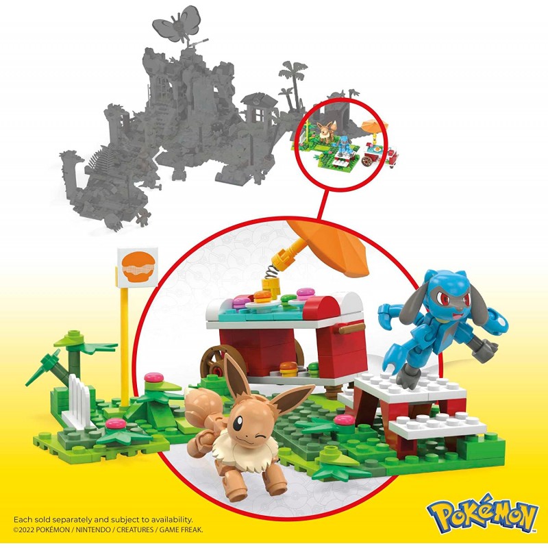 Mattel - Pokemon - Construção de Aventuras Pokémon Pikachu na