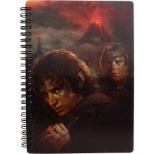 Caderno A5 3D - Senhor dos Anéis: Frodo & Sam