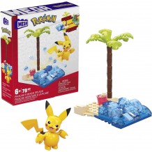 Kit de Construção Mattel - Pokemon Pikachu Beach Splash