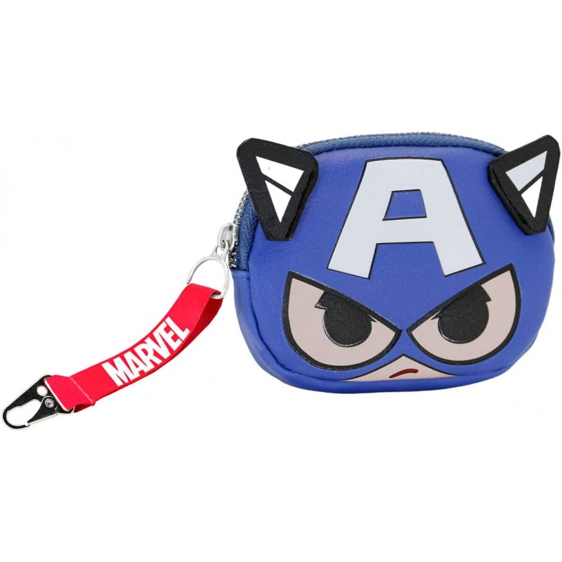 Porta Moedas Marvel - Chibi Captain America