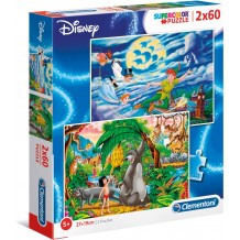 Puzzle Disney Peter Pan + The Jungle Book - 2x 60 Pcs