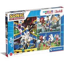 Puzzle Sonic The Hedgehog 3x 48 Pcs