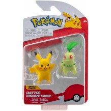 Pokémon Battle Figure - Pikachu + Chikorita