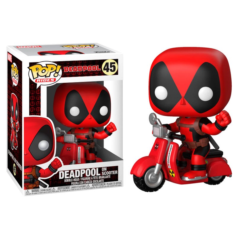 Figura POP Marvel Deadpool & Scooter Figura POP Marvel Deadpool & Scooter