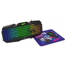 Pack Gaming (Rato + Teclado + Mousepad) - Krom Kustom Hotwheels