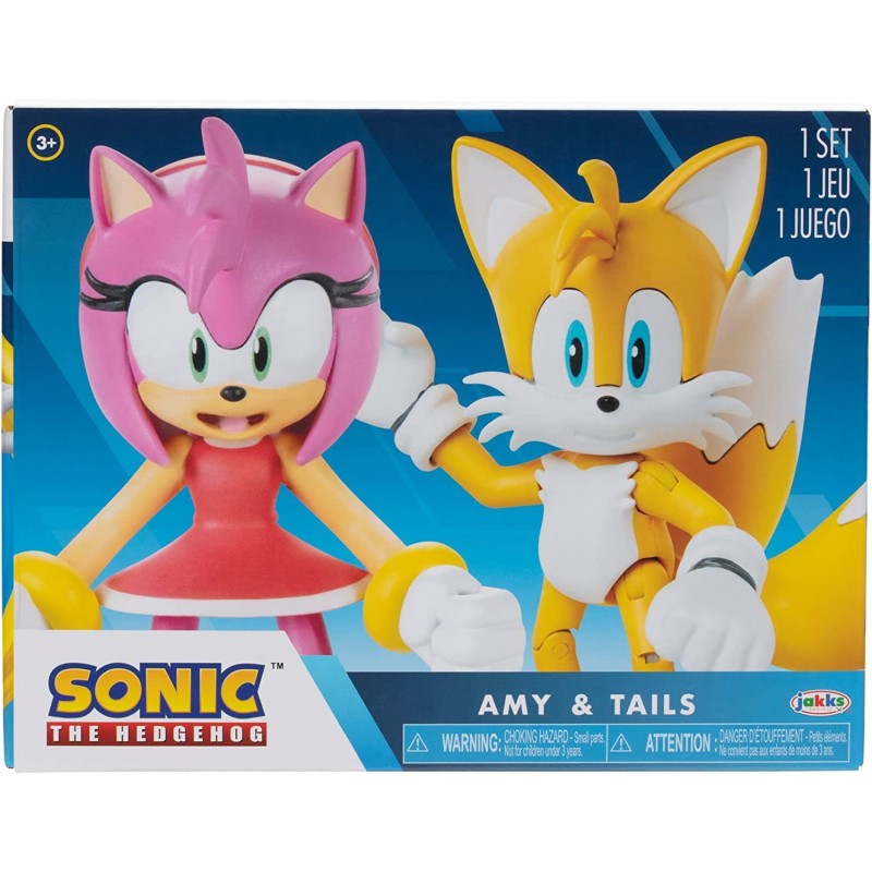 6 Bonecos Miniaturas Desenho Game Sonic The Hedgehog Tails Amy