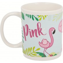 Caneca Cerâmica 325ml - Peppa Pig: Flamingo