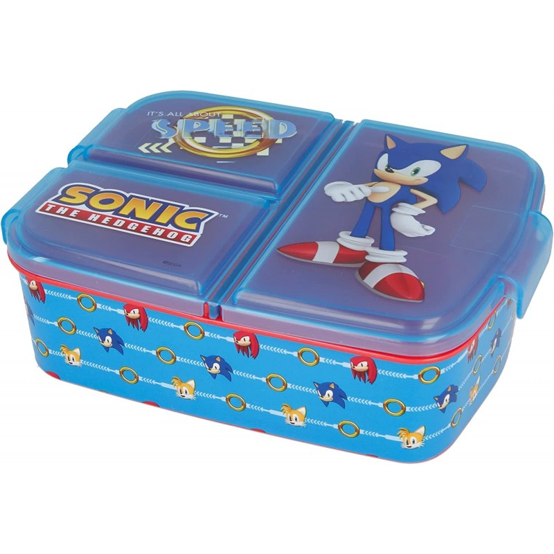 Lancheira Multi Compartimentos - Sonic the Hedgehog Lancheira Multi Compartimentos - Sonic the Hedgehog