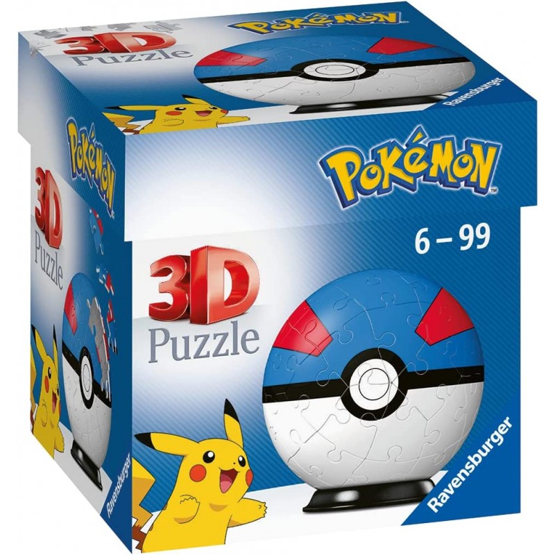 Puzzle 3D - Pokémon Superball 54 Pcs