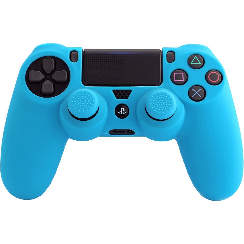 Capa Silicone + Grips PS4 - Azul Capa Silicone + Grips PS4 - Azul