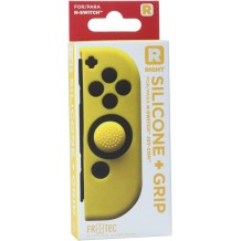 Capa Silicone + Grip FR-TEC Amarelo - Joy-Con Direito Nintendo Switch