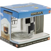 Caneca Vidro Duplo - Minecraft