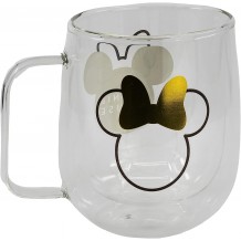 Caneca Vidro Duplo - Minnie