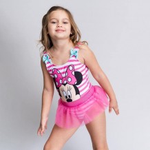 Fato de Banho Infantil com Saia de Tule - Disney: Minnie