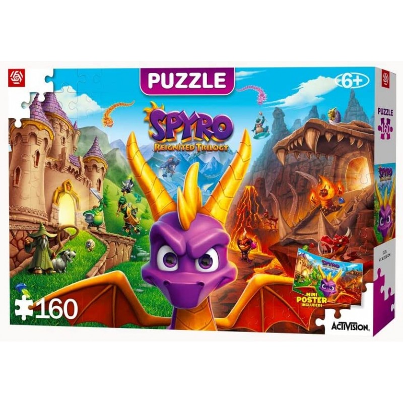 Puzzle Kids Good Loot - Spyro: Reignited Trilogy (160 Peças)