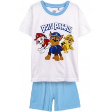 Pijama Curto Infantil - Paw Patrol (Azul Clar)