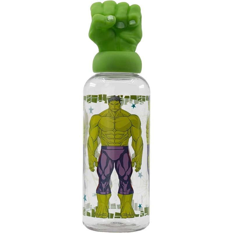 Garrafa Tampa 3D 560ML - Avengers Invincible Force: Hulk Garrafa Tampa 3D 560ML - Avengers Invincible Force: Hulk